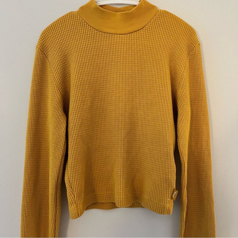 TNA waffle knit crop